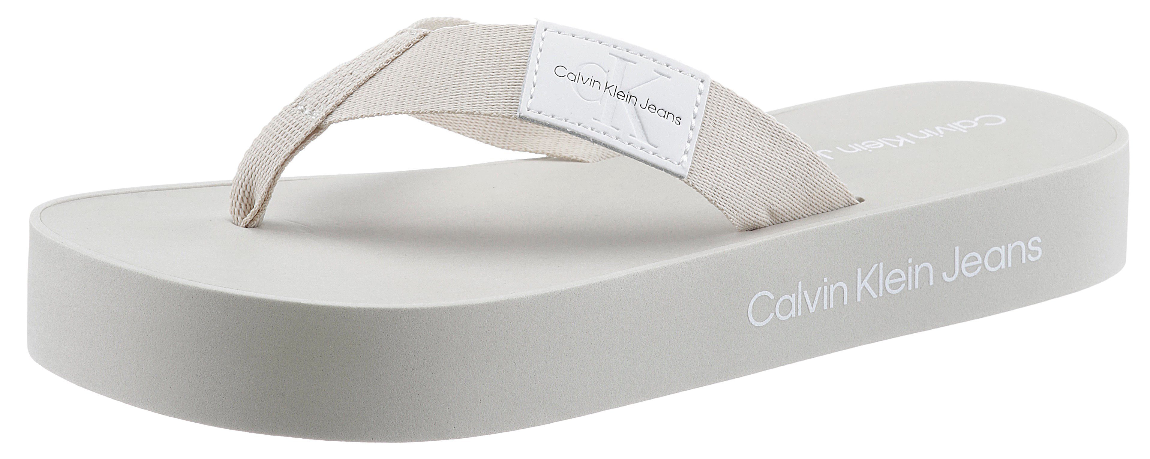 Calvin Klein Jeans DAY 1T Zehentrenner für den Sommer eierschale