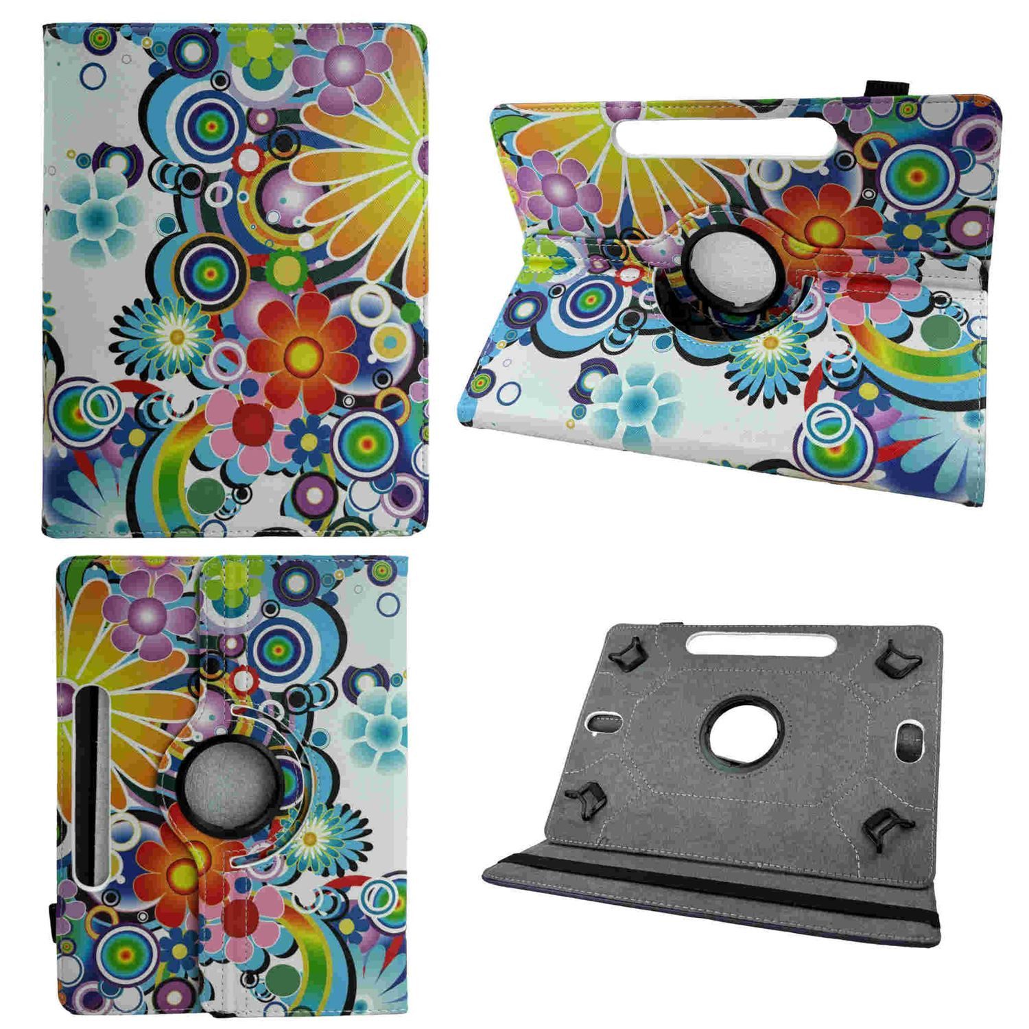 Wigento Tablet-Hülle Für Apple iPad Air 11" 2025 / 2024 360 Grad Uni Motiv 21 Tasche Hülle