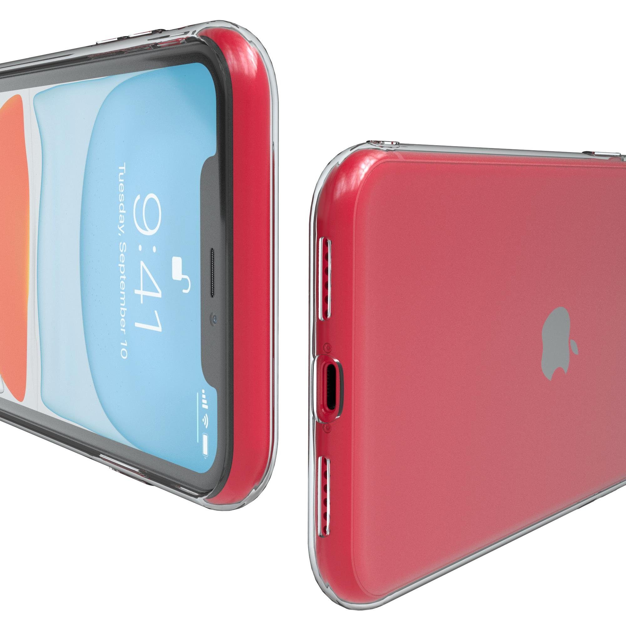 EAZY CASE Handyhülle Slimcover Clear für Apple iPhone 11 6,1 Zoll, durchsichtige Hülle Ultra Dünn Silikon Backcover TPU Telefonhülle Klar
