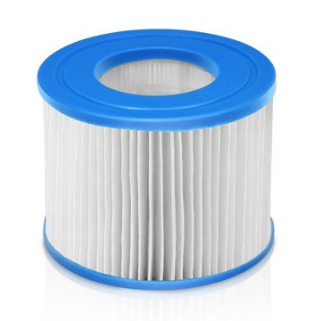 COSTWAY Ersatzfilter Whirlpool Filterelement Lamellenfilter, 6X Filter, 10x8cm