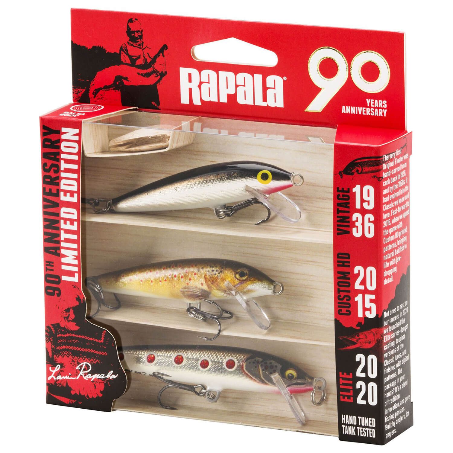 Rapala Искусственная приманка Rapala Floater Wobbler Set 90 Jahre Forelle Barsch Limited, (3-St)
