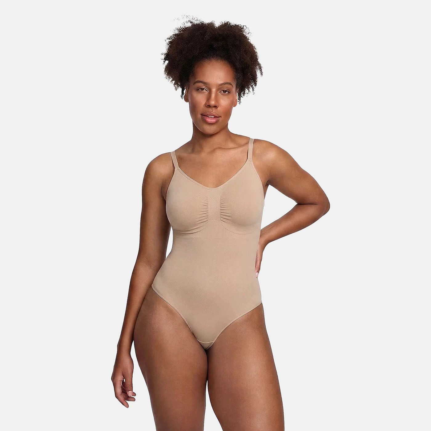 Shaping-Body Bodysuit Sculpting Shapewear mit Slip-Beige-XS