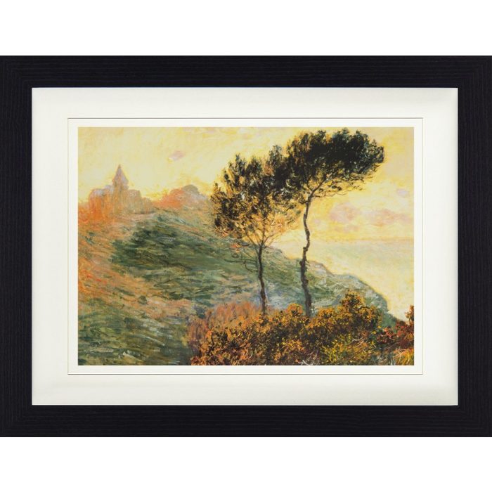 1art1 Bild mit Rahmen Claude Monet - Die Kirche In Varengeville 1882