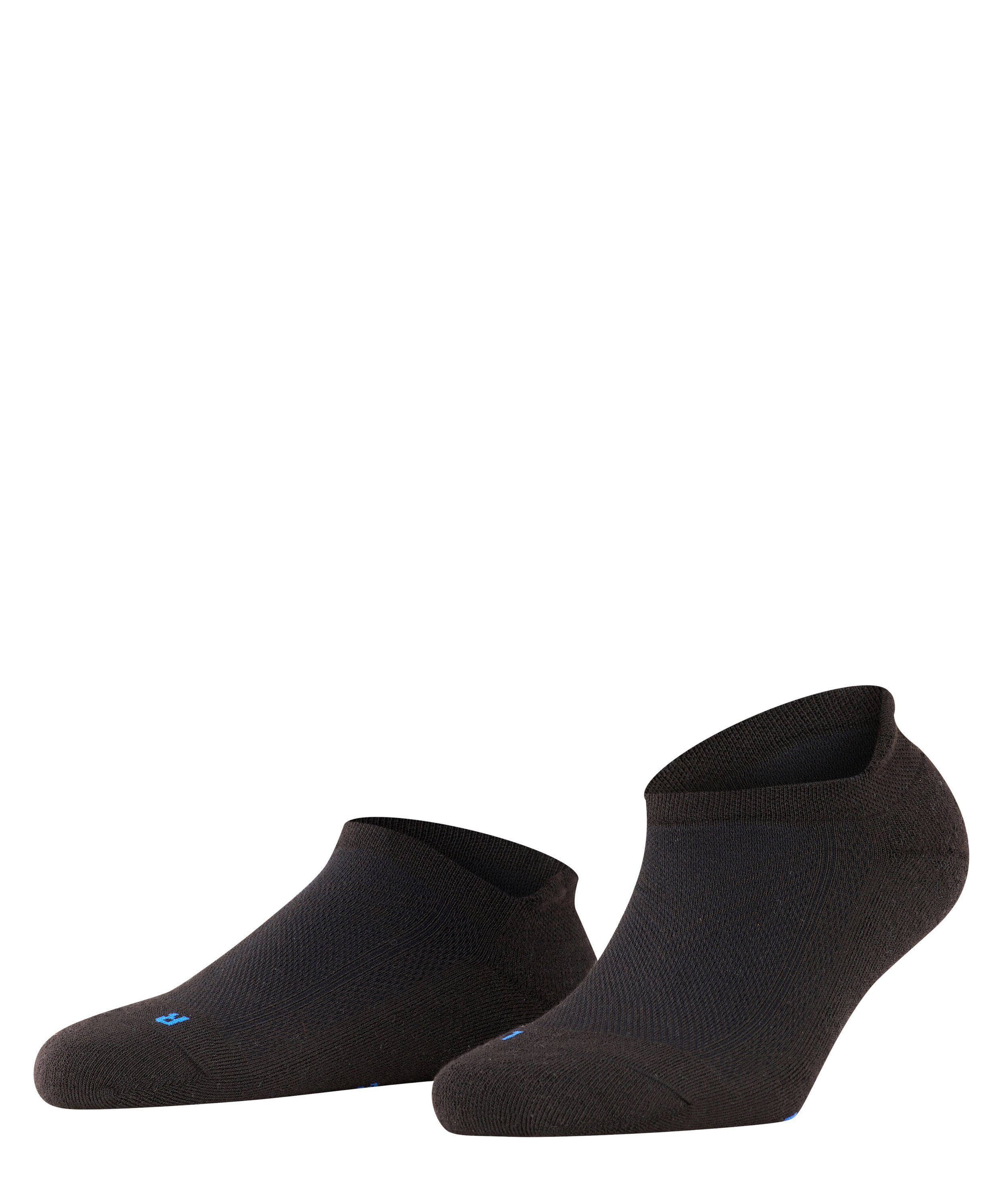 Sneakersocken FALKE Cool black Plüschsohle ultraleichter (1-Paar) mit Kick (3000)