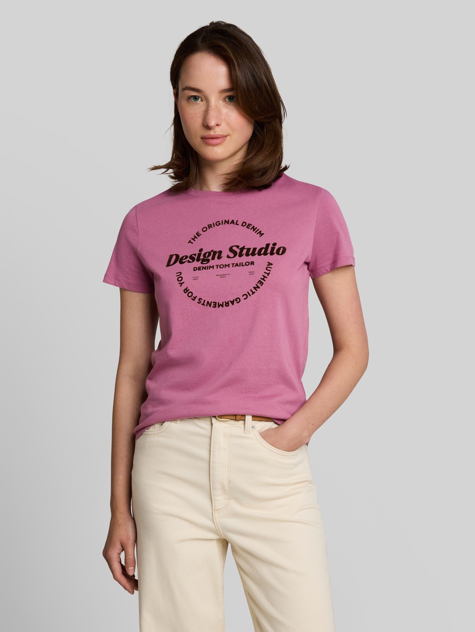 TOM TAILOR Denim T-Shirt T-Shirt (im Einserpack) T-Shirt mit Print