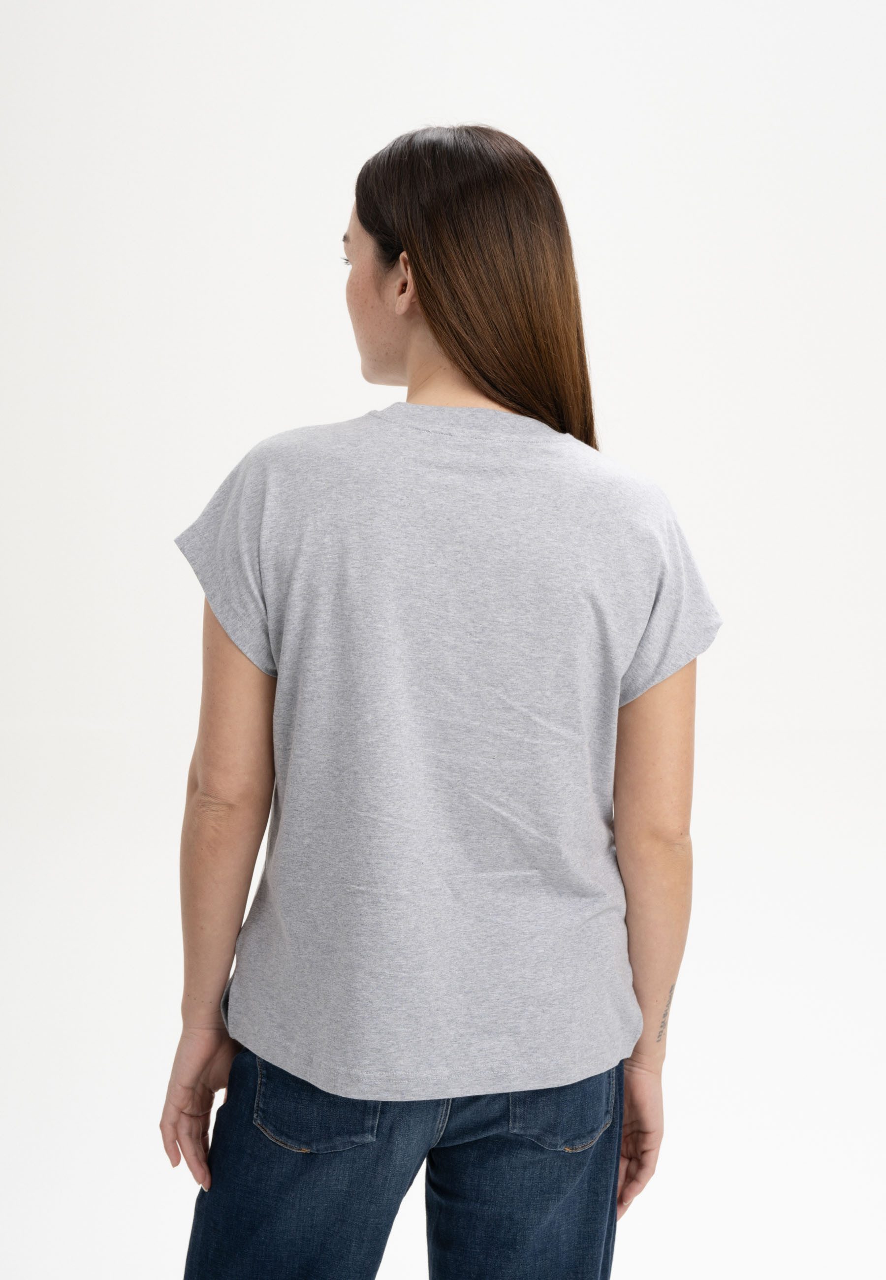 MELA Kurzarmshirt Damen T-Shirt MADHU Fein günstig online kaufen