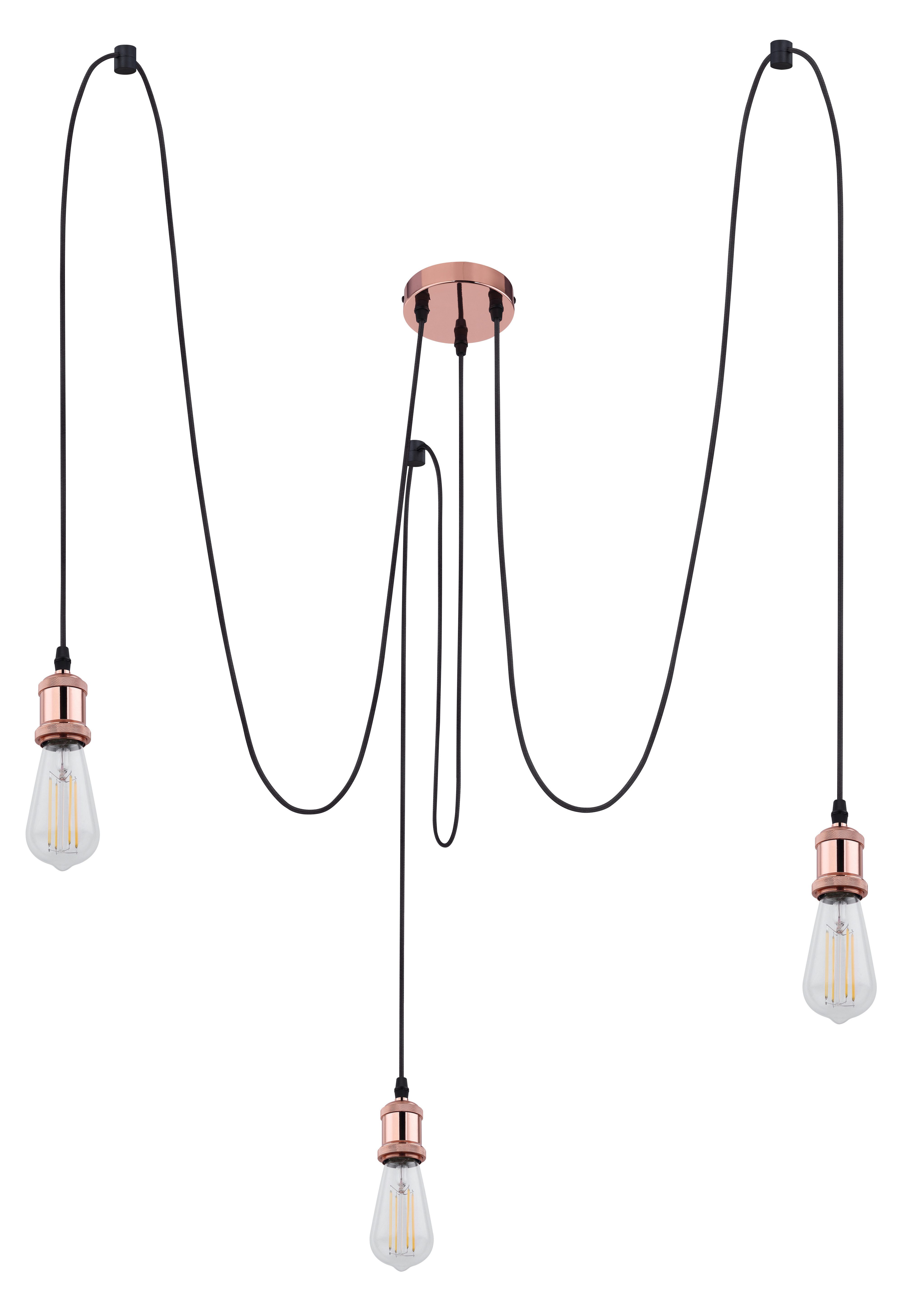GLOBO LIGHTING Hängeleuchte OLIVER, ohne Leuchtmittel, Hängelampe/Pendelleuchte/Esszimmer/Wohnzimmer/Esstisch