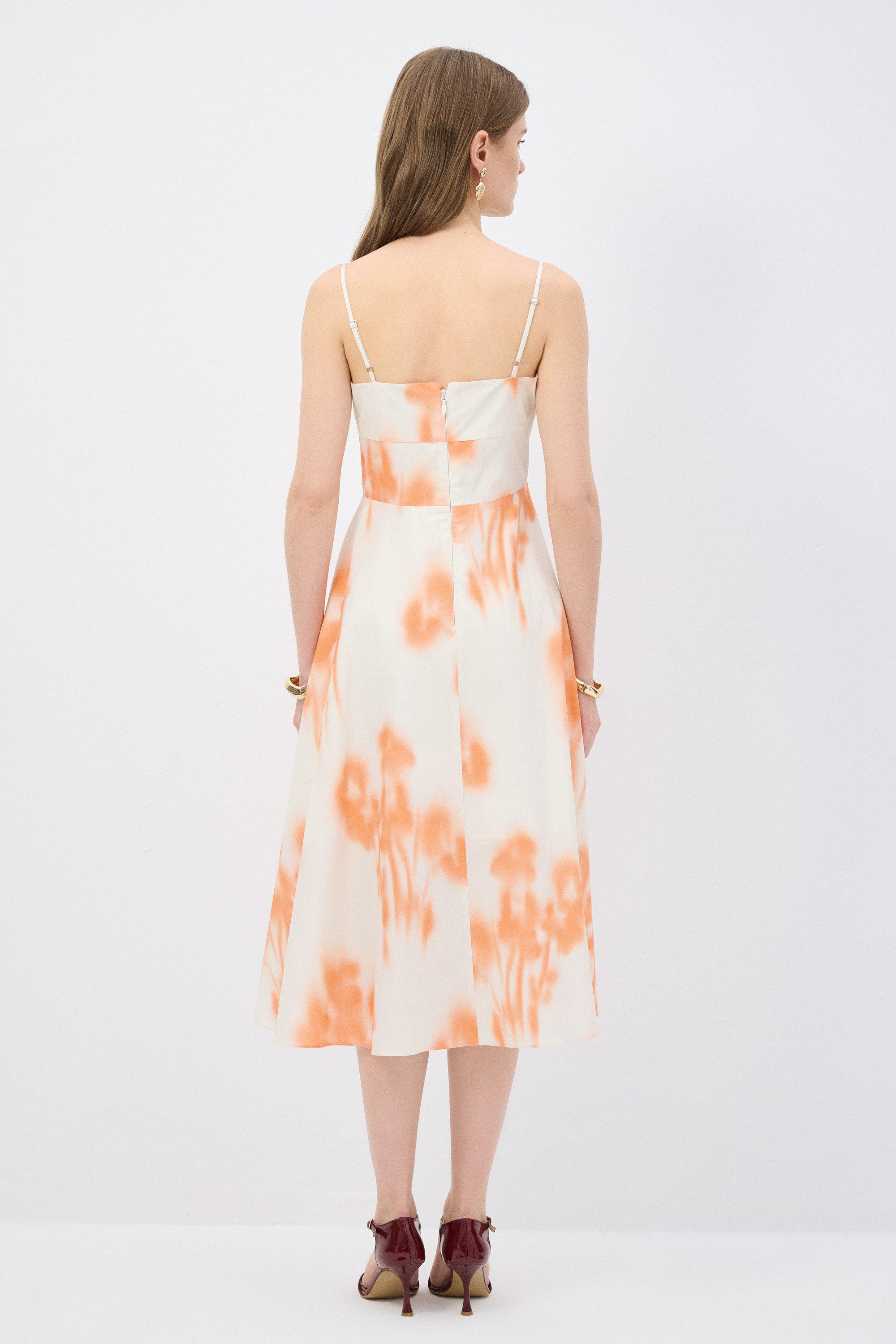 adL Sommerkleid Trägerkleid mit Muster