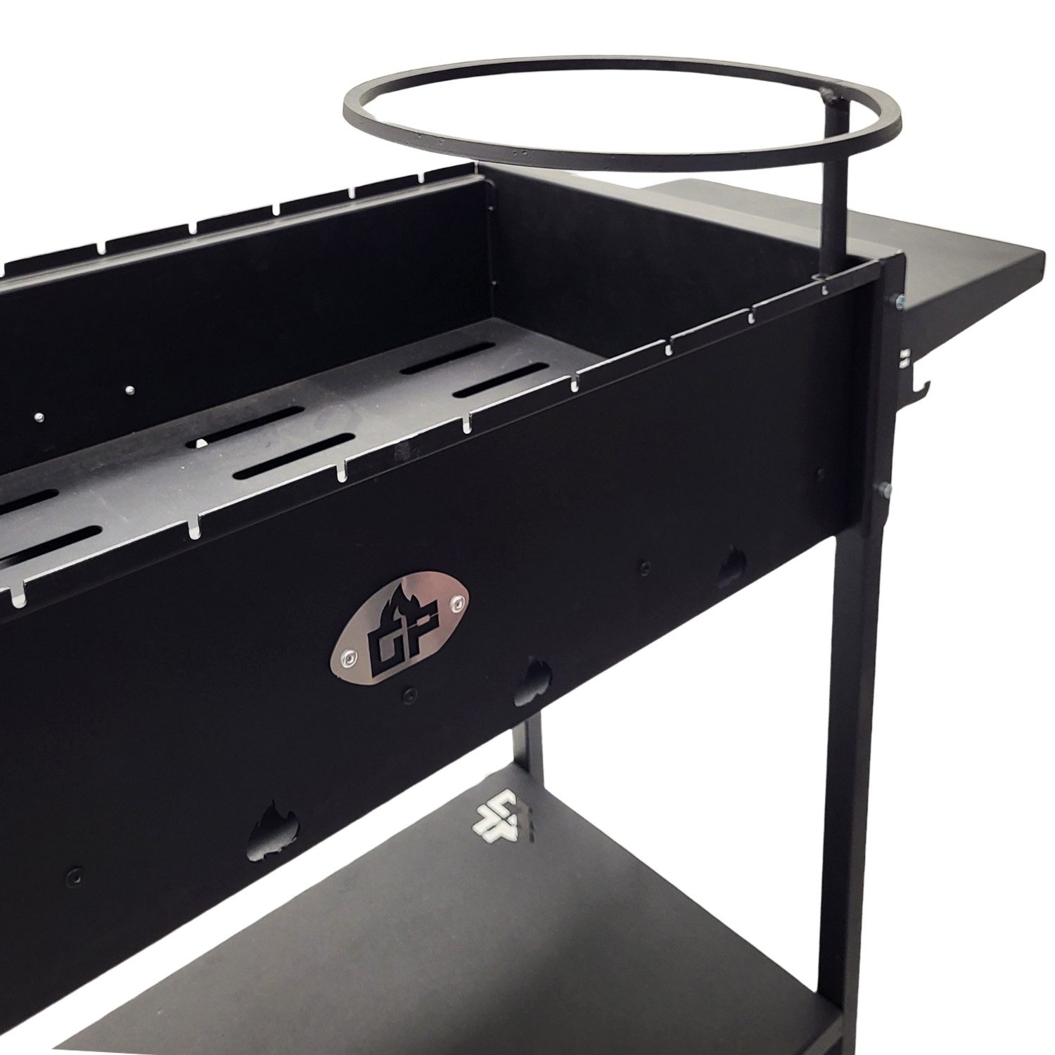 Grillpeter Holzkohlegrill Mangal Batyr XL Schaschlikgrill 100cm mit Ablage und Topfhalter