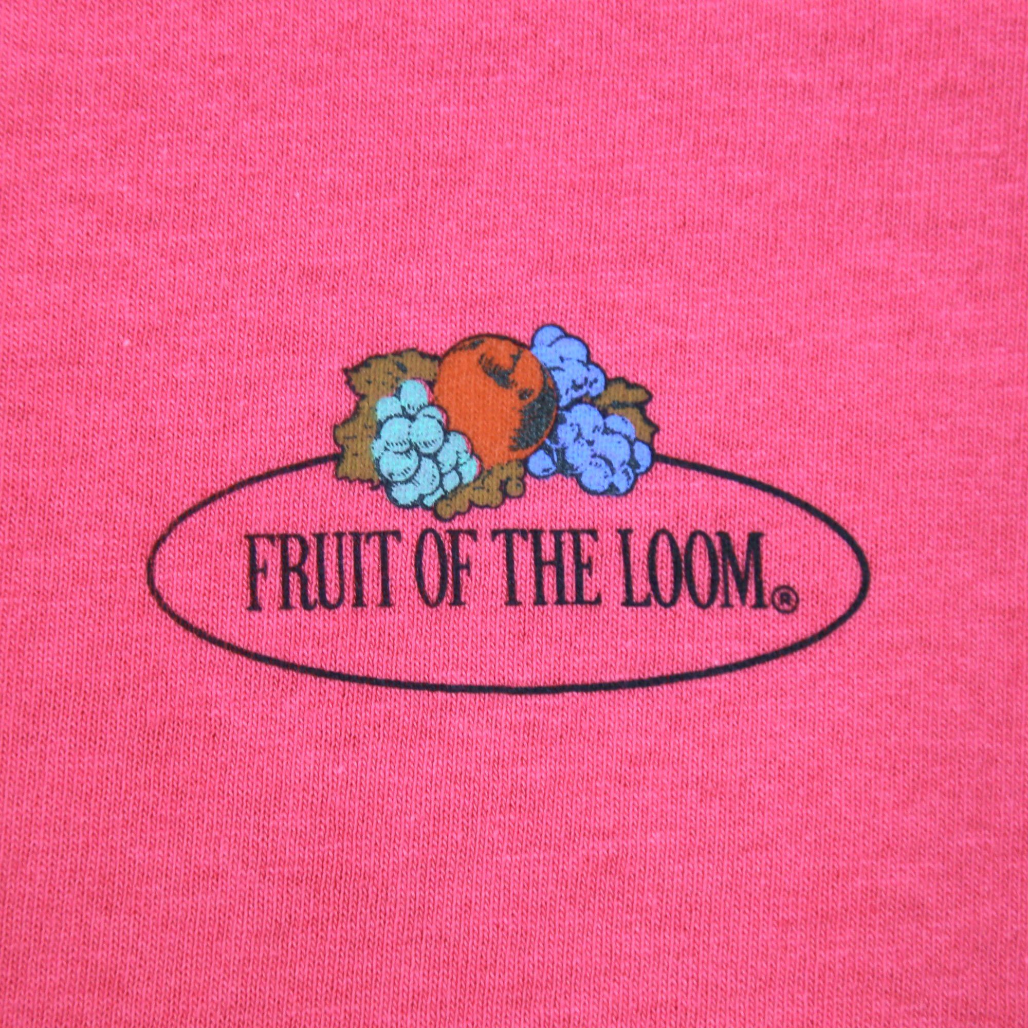 of Loom leichter Kapuzensweatshirt the Fruit Kapuzenpullover Damen mit Vintage-Logo fuchsia