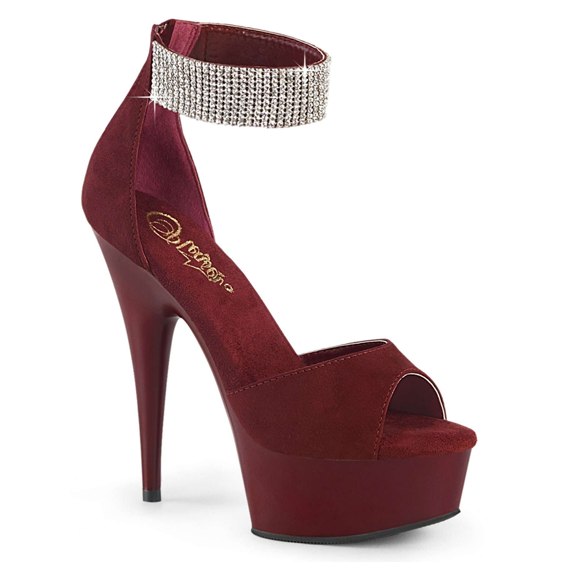 Sale DELIGHT-625 Pleaser Damen High Heels Plateausandaletten Strass Ma High-Heel-Stiefel
