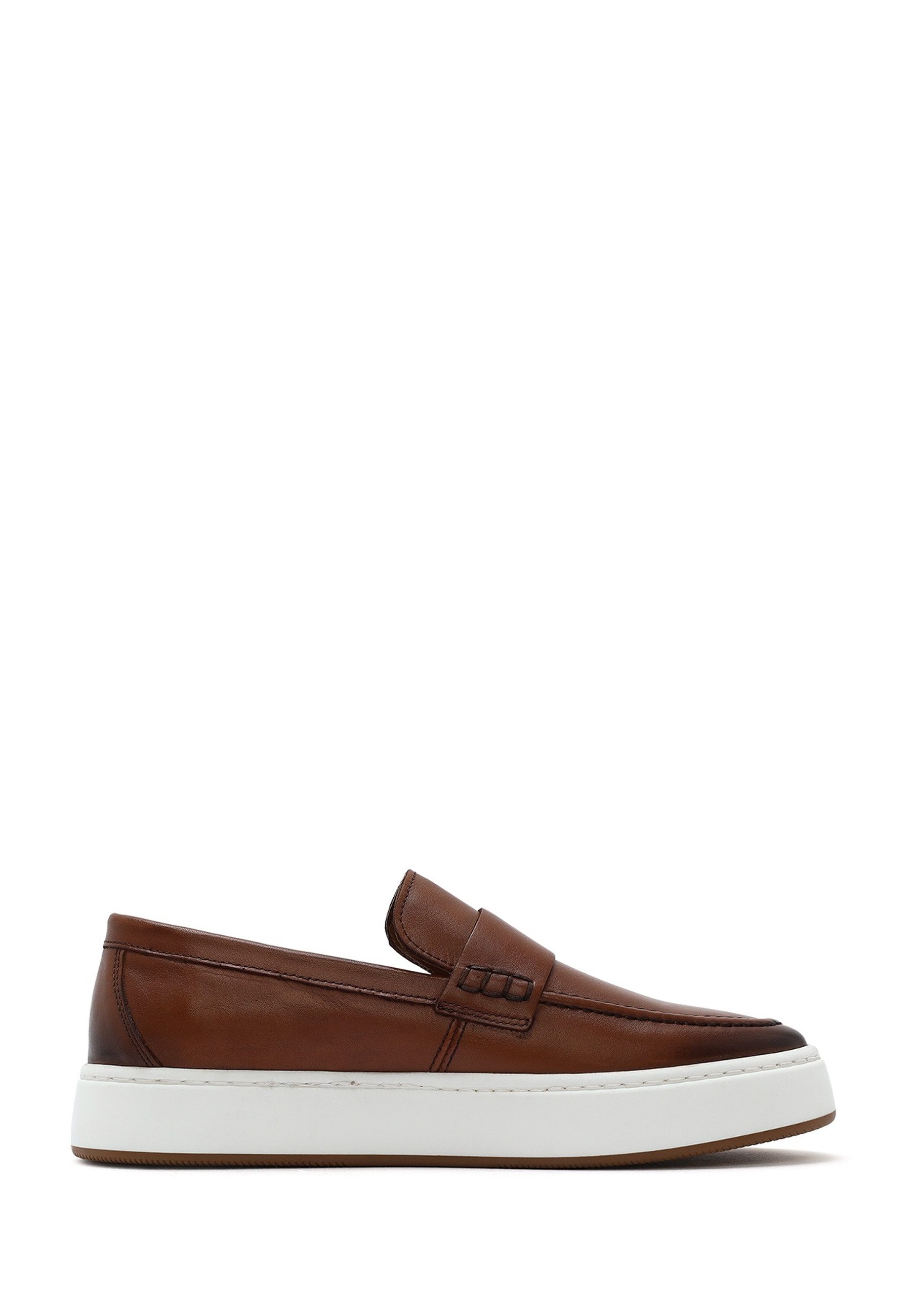Derimod Lässige Loafer aus Leder Loafer Echtes Leder, Lederfutter, Polyurethan-Sohle, Slip-On-Stil