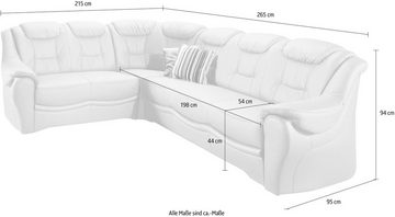 sit&more Ecksofa Bellevue L-Form, wahlweise mit Bettfunktion