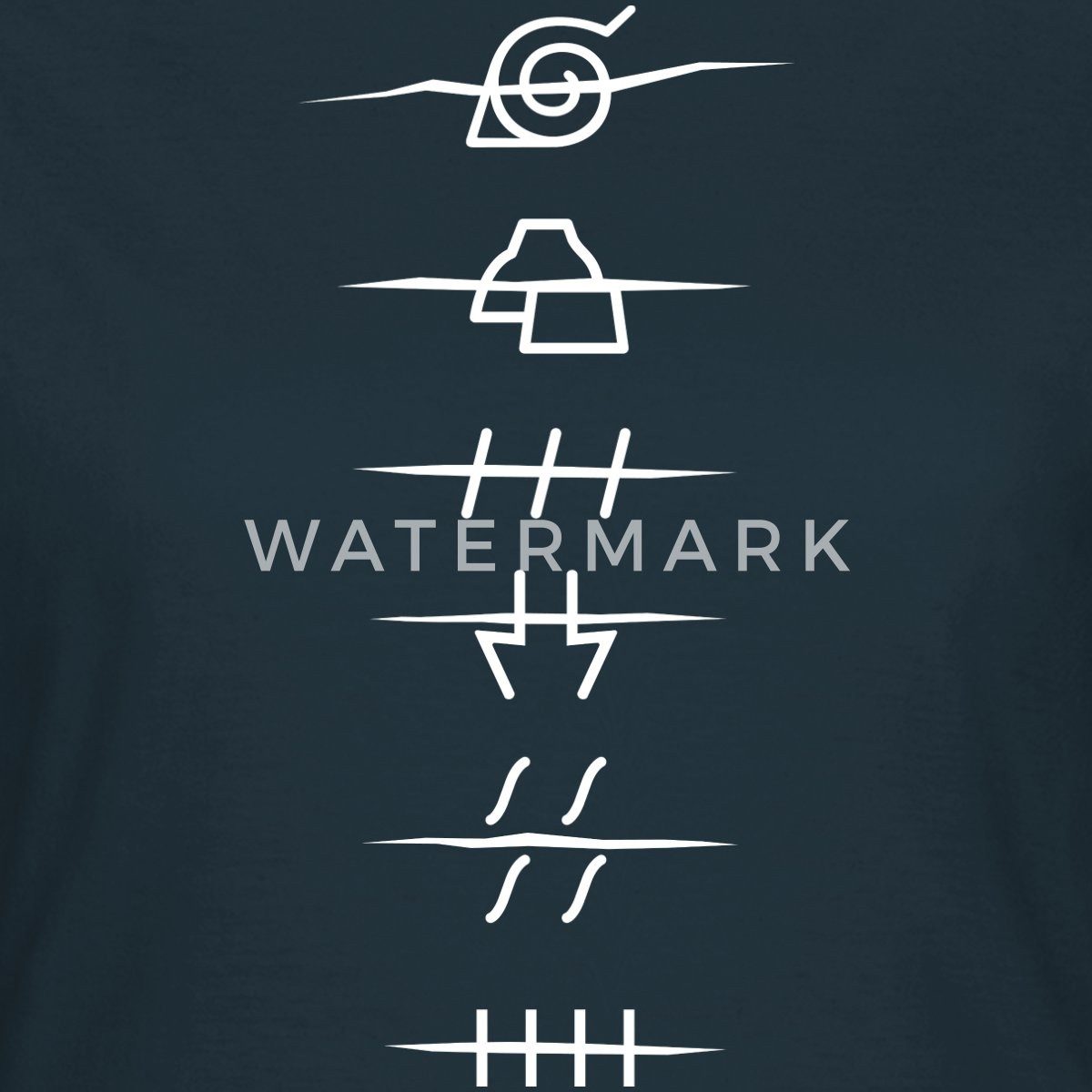 Spreadshirt T-Shirt Naruto Shippuden Anti-Symbole Der günstig online kaufen