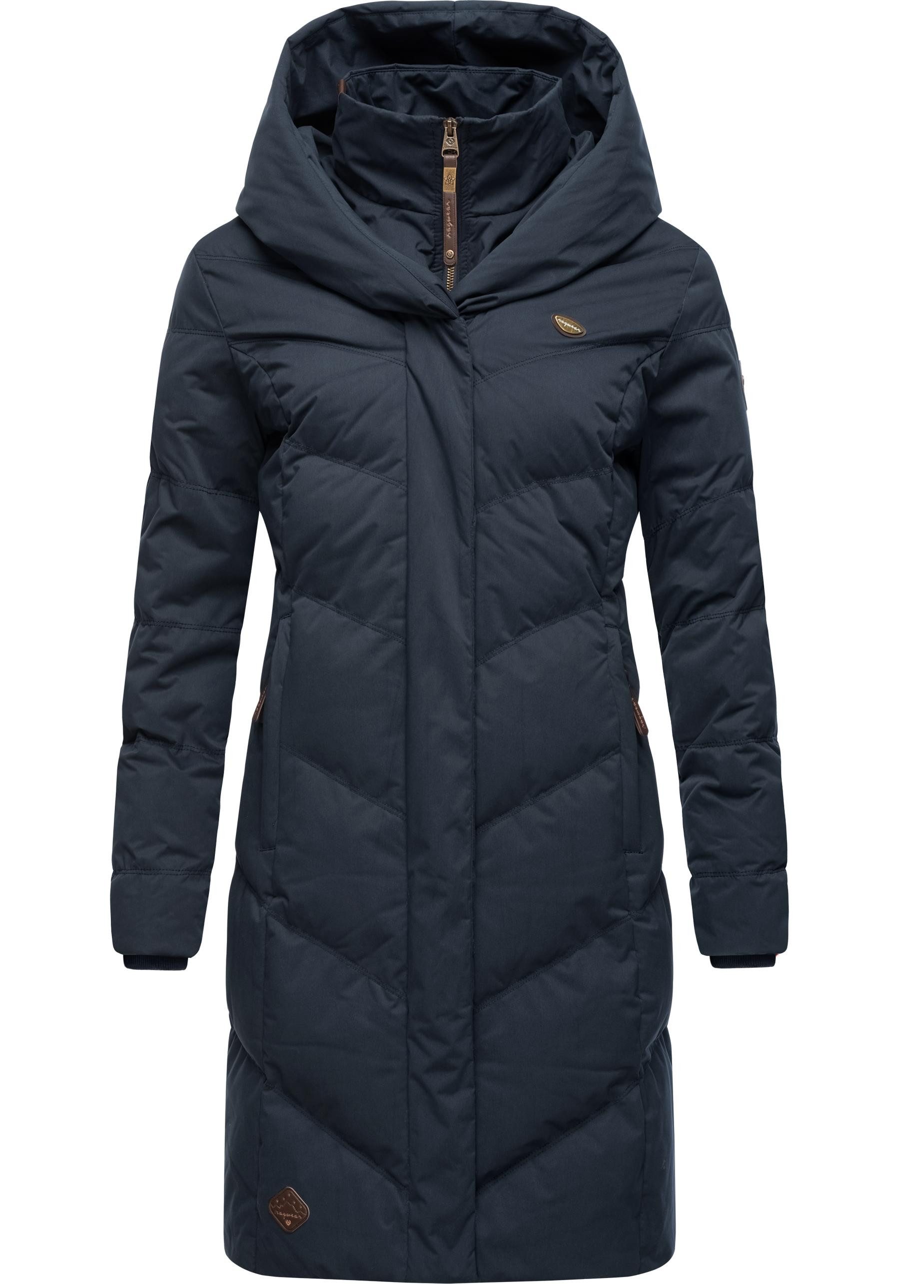 Ragwear Steppmantel Natalka stylischer, gesteppter Winterparka mit gefütterter Kapuze