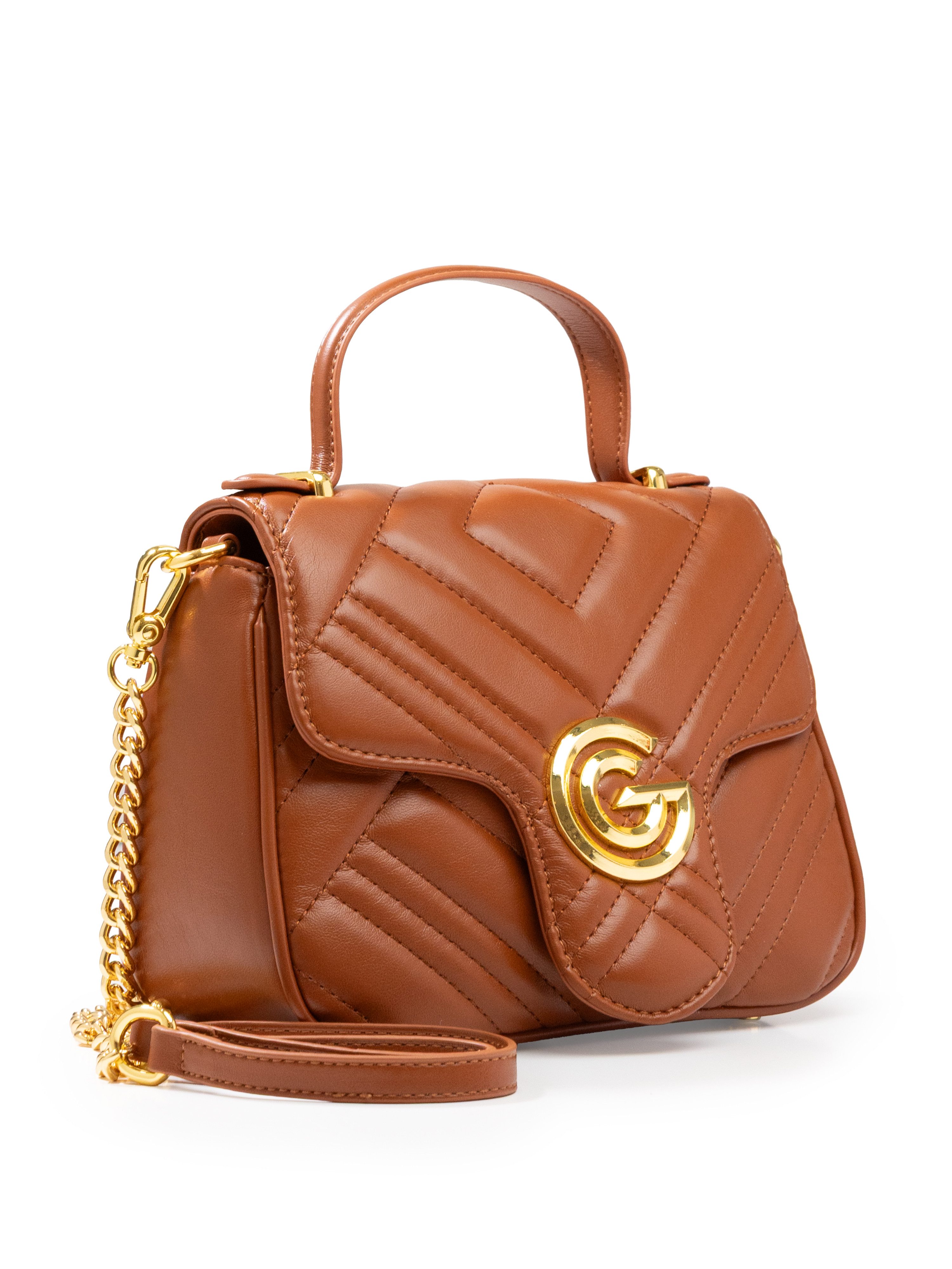 GABRIELLA G By Gabriella Gucci Handtasche KATTY, Damen Umhängetasche, Handtasche, Tragetasche mit Logoverzierung