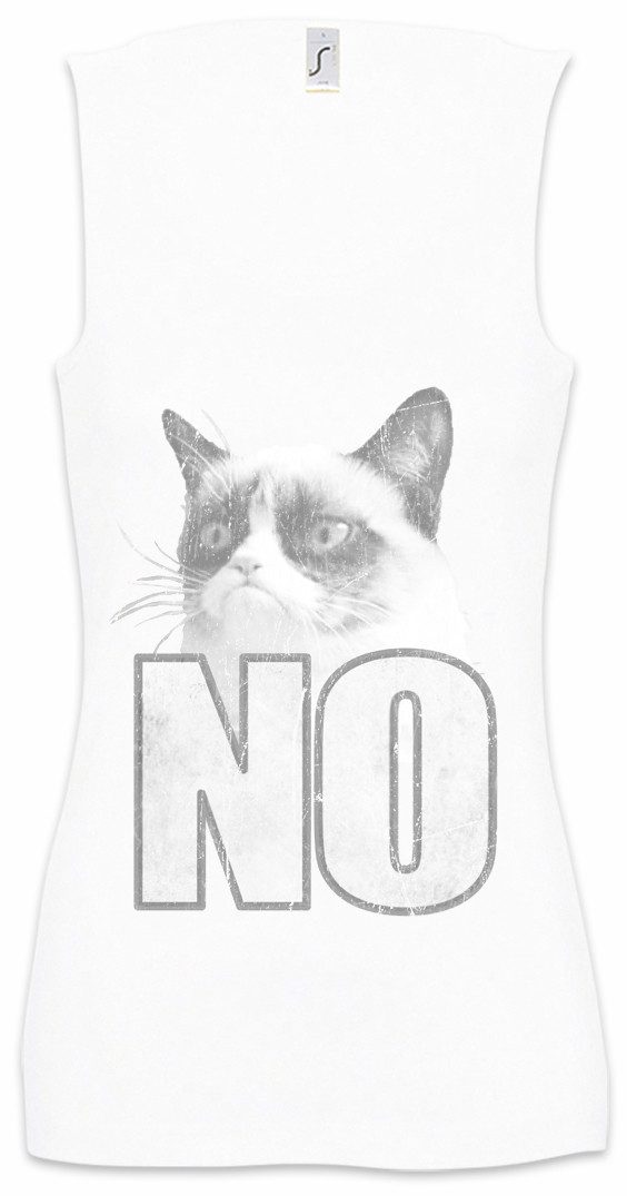 Tanktop Grumpy No Cat Ärmelloses Damen T-Shirt Ktty Sweet Kitten Cats Katze