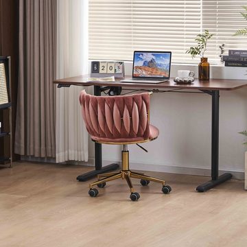 OKWISH Bürostuhl verstellbarer Drehstuhl (geeignet für Wohnzimmer, Make-up, verschiedene Lernszenarien)