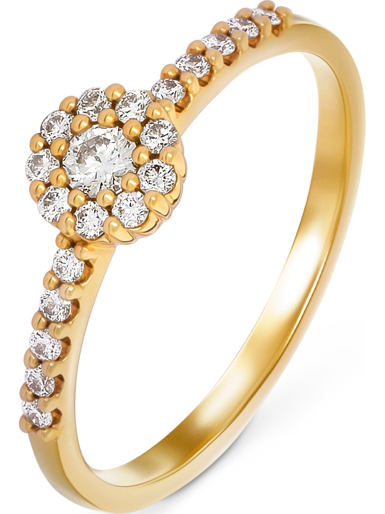 CHRIST Diamantring CHRIST Damen-Damenring 20 Diamant