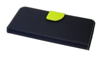 cofi1453 Handyhülle Buch Tasche für Xiaomi Redmi Note 9T 5G Blau-Grün, Kunstleder Schutzhülle Handy Wallet Case Cover mit Kartenfächern, Standfunktion Schwarz