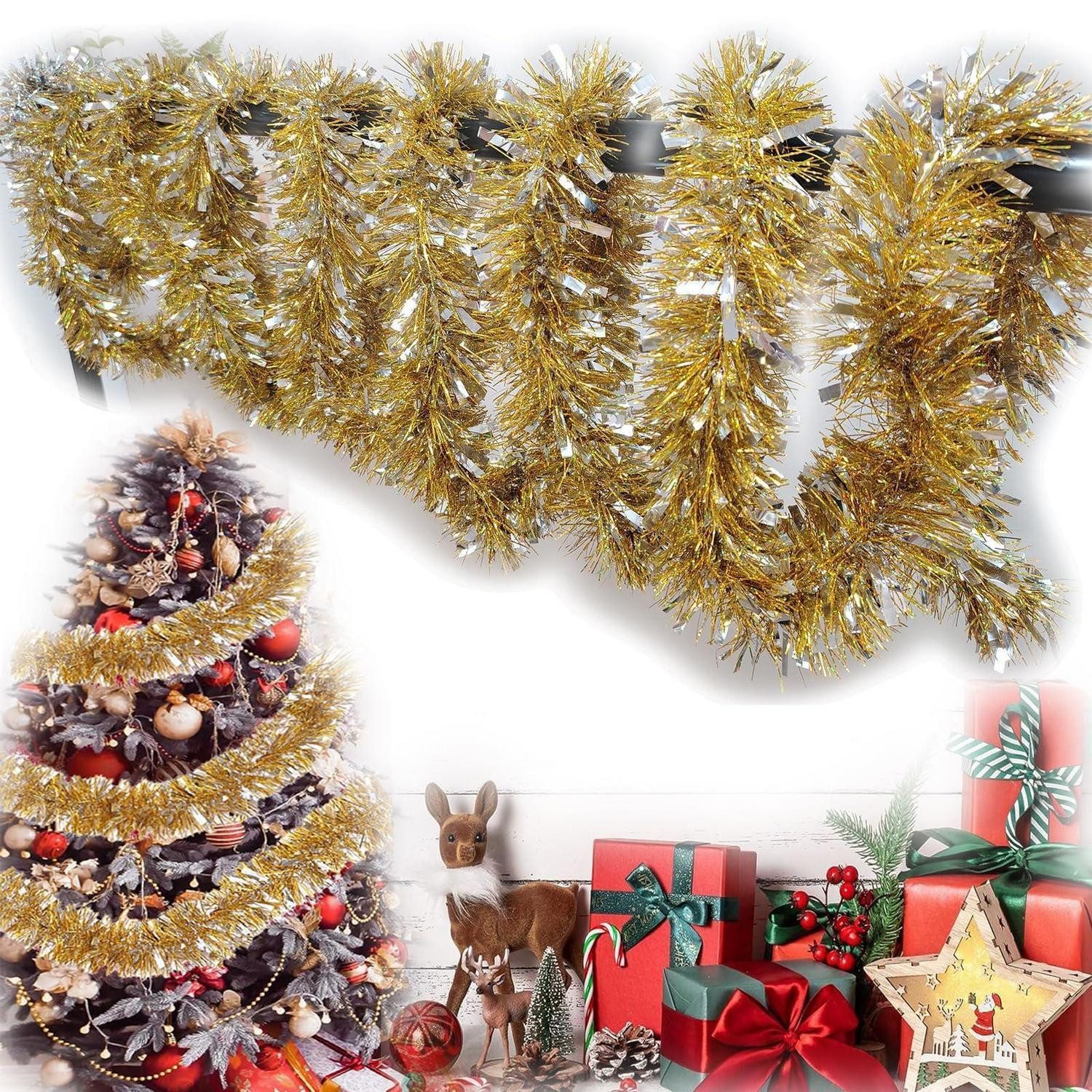 Gold Weihnachts Girlanden online kaufen