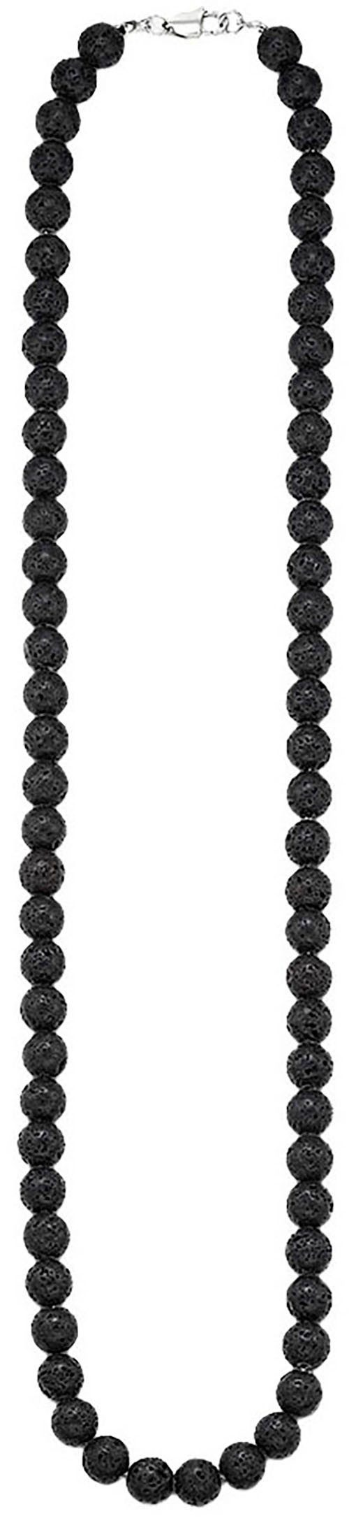 Bruno Banani Edelstahlkette Schmuck Geschenk Lavasteinkette, mit Lavastein