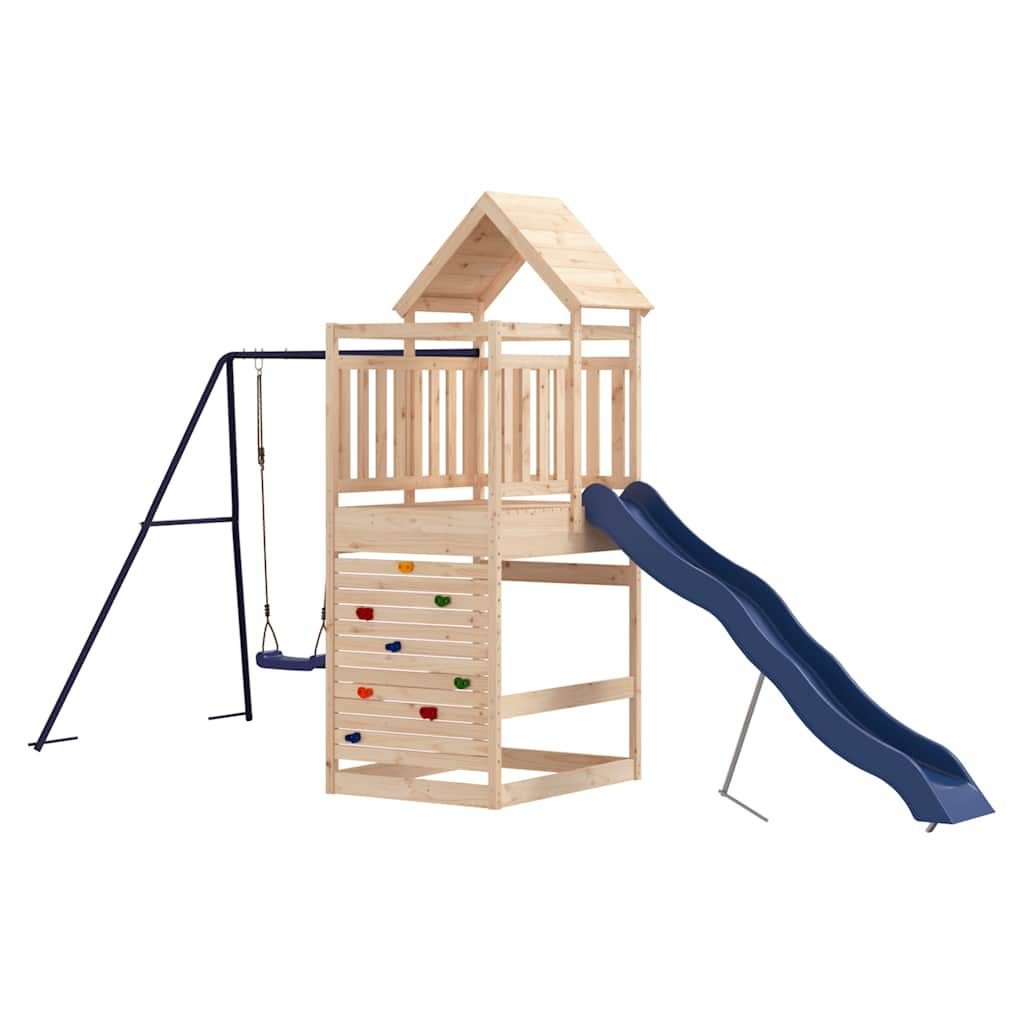 vidaXL Spielturm Spielturm Massivholz Kiefer