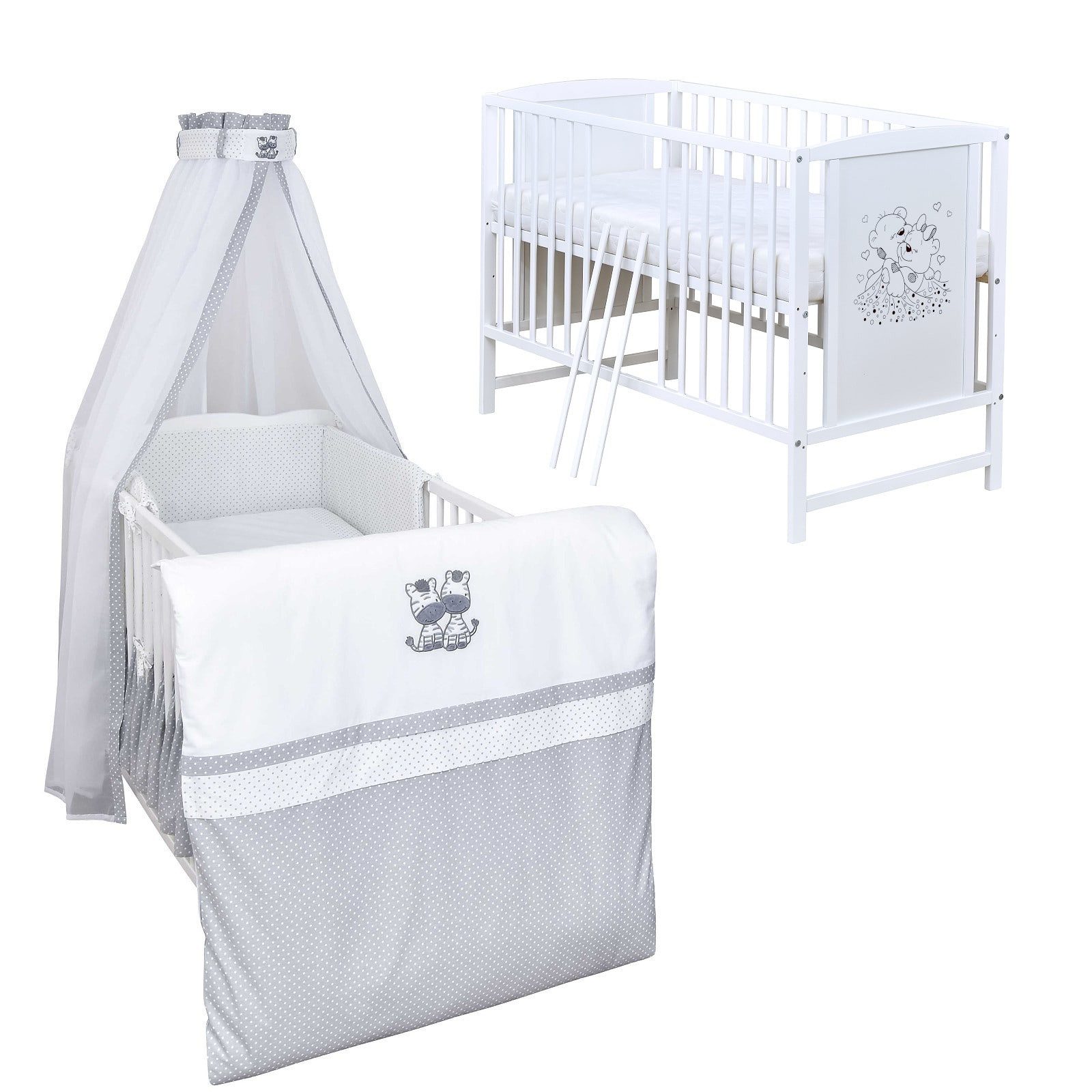 Komplettbett Babybett Mia Komplettset