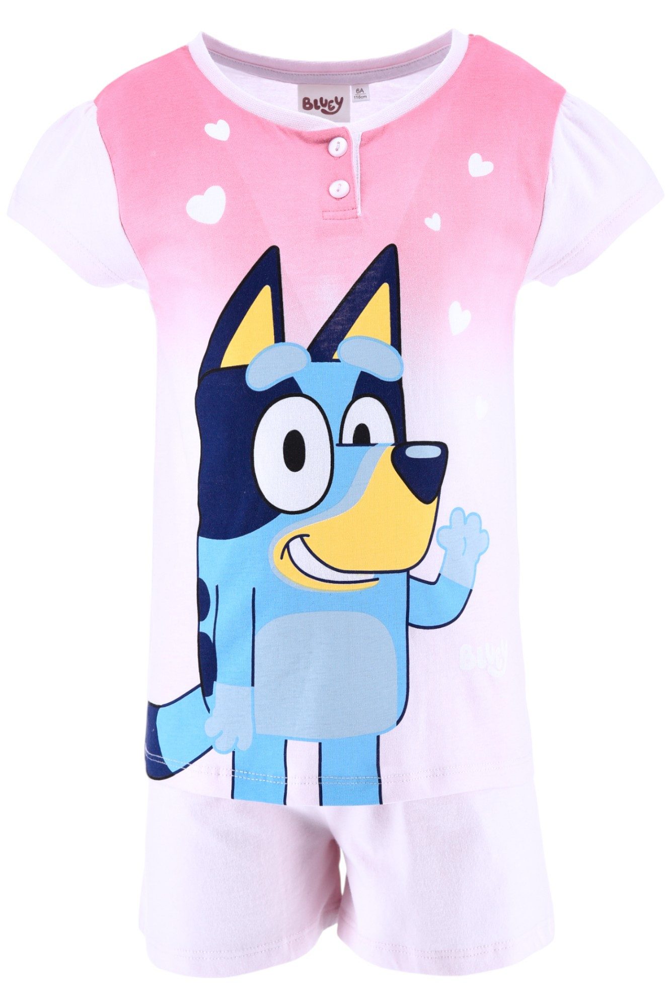 Bluey Schlafanzug im Geschenkkarton (2 tlg) Pyjama Set kurz - Mädchen Shorty Gr. 98-116 cm