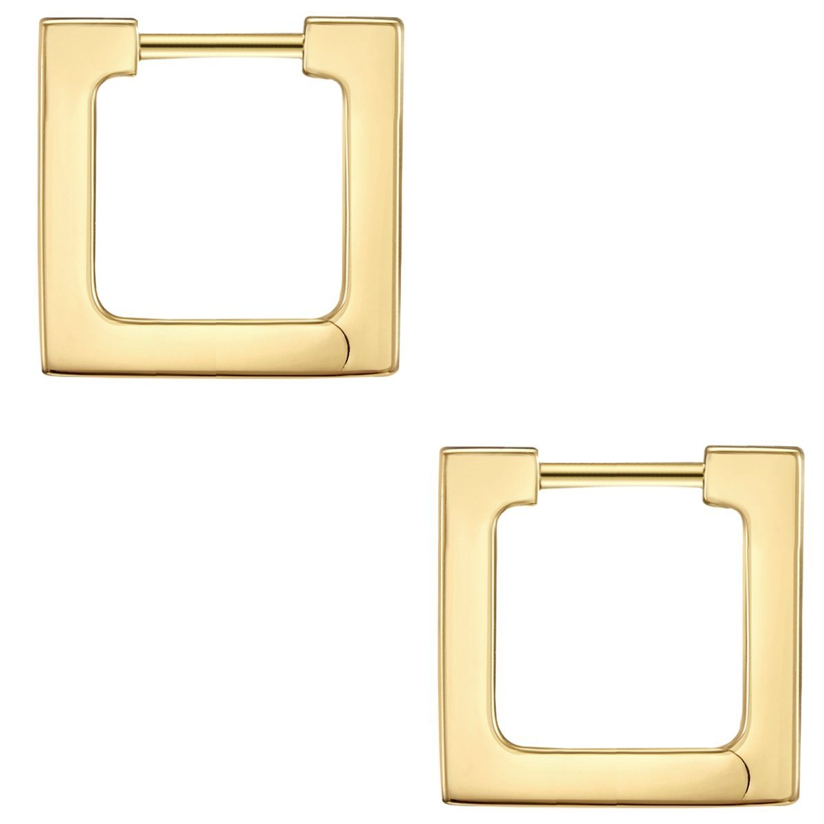 Glanzstücke München Paar Creolen gelbgold, in Sterling Silber