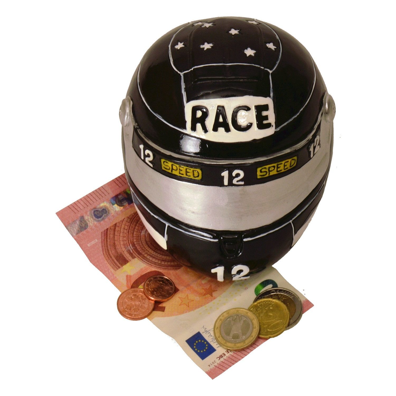 G. Wurm Spardose Motorradhelm Spardose in schwarz günstig online kaufen