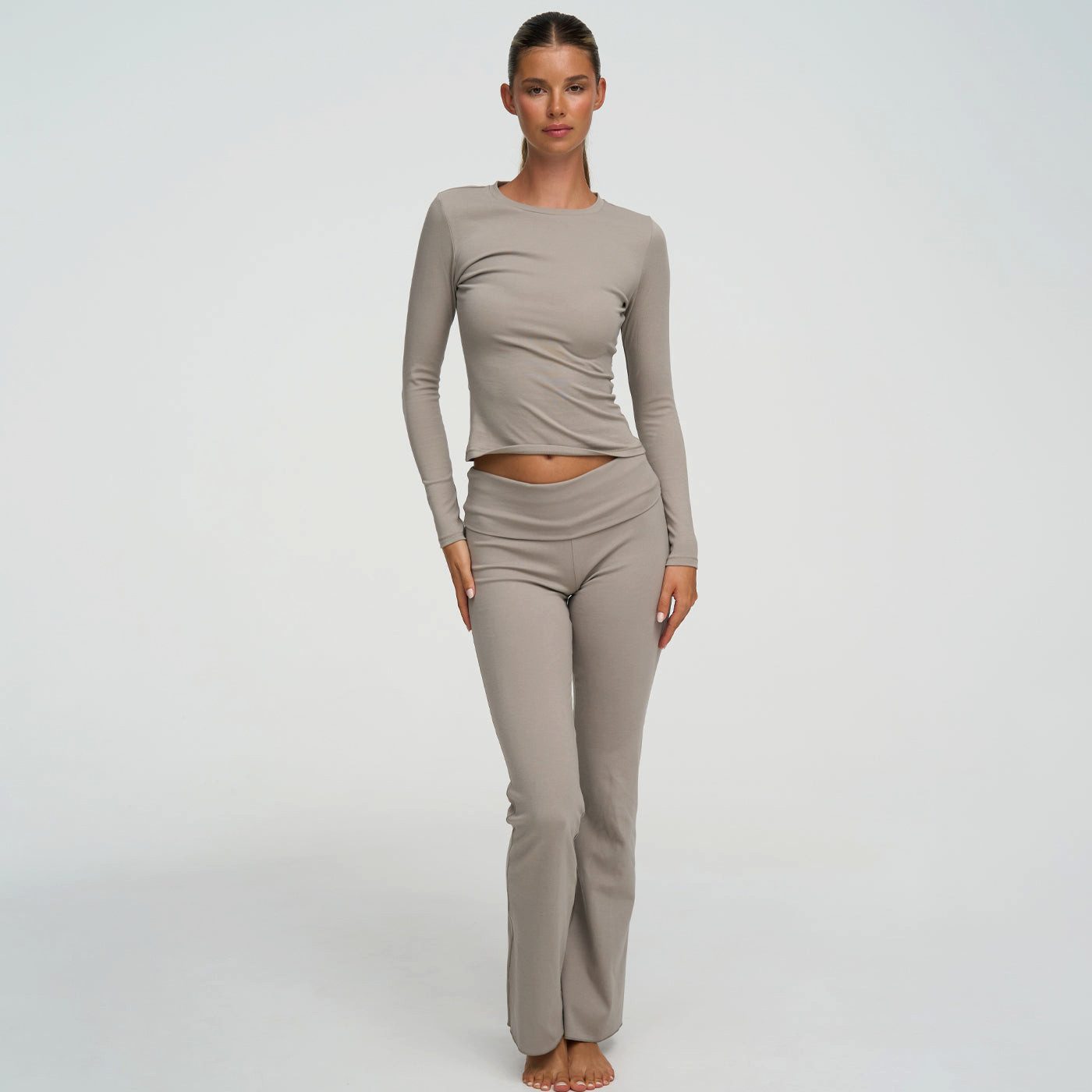 cfab by creamy fabrics Tanga Cotton Longsleeve-Ash Grey-3XL