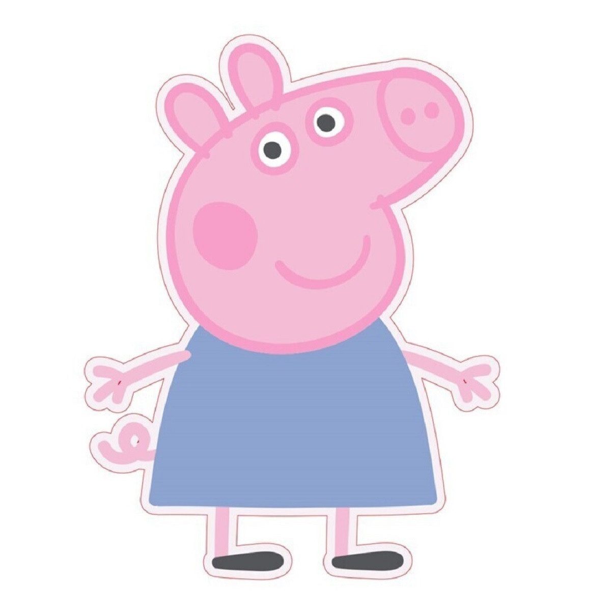 Peppa Pig Dekokissen Formkissen– Perfektes Couchkissen für Kinder & Erwachsene (1 Stück)