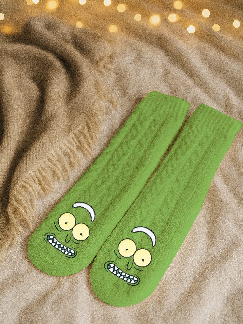 United Labels® Socken Rick and Morty Hüttensocken Haussocken Sherpa Futter günstig online kaufen