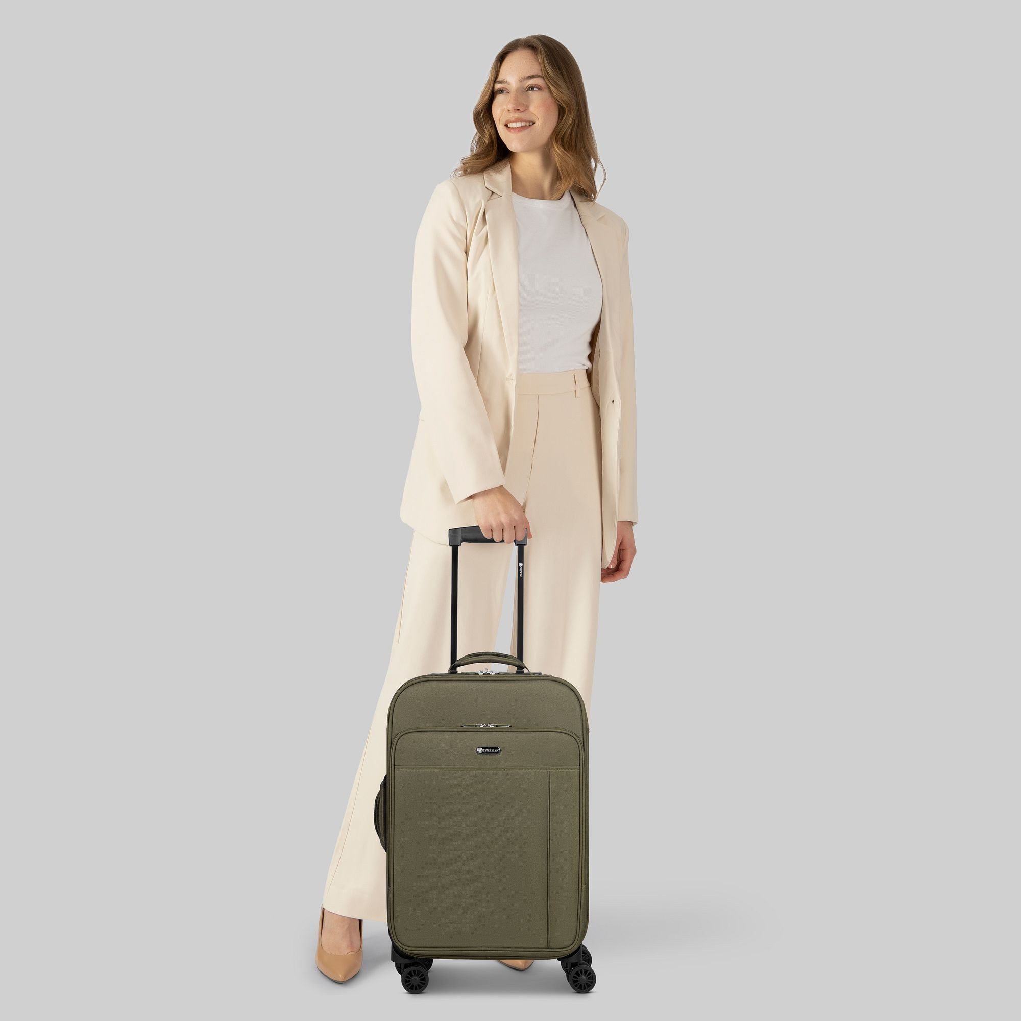 CHECK.IN® Weichgepäck-Trolley Sevilla 2.0, 4 Rollen, Polyester