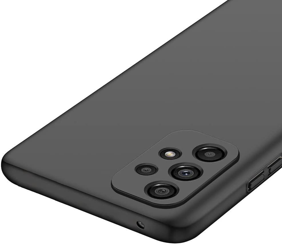 MSM Smartphone-Hülle Hülle für Samsung Galaxy A33 5G Schwarz Matt Silikon