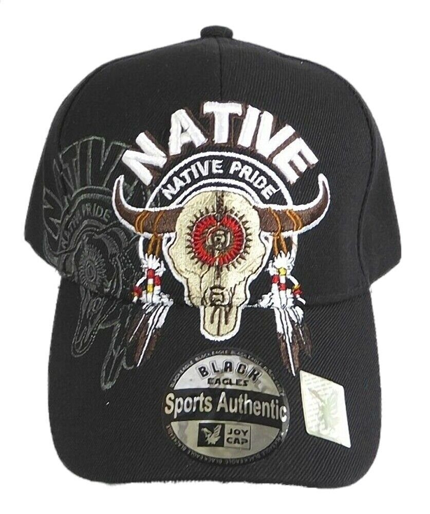 Westernlifestyle Cap Skull bestickt Schwarz Baseball Longhorn