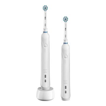 Oral-B Elektrische Zahnbürste sanfte Reinigung, Aufsteckbürsten: 1 St., gründliche Zahnreinigung, 3 Putzprogamme, Drucksensor & Timer