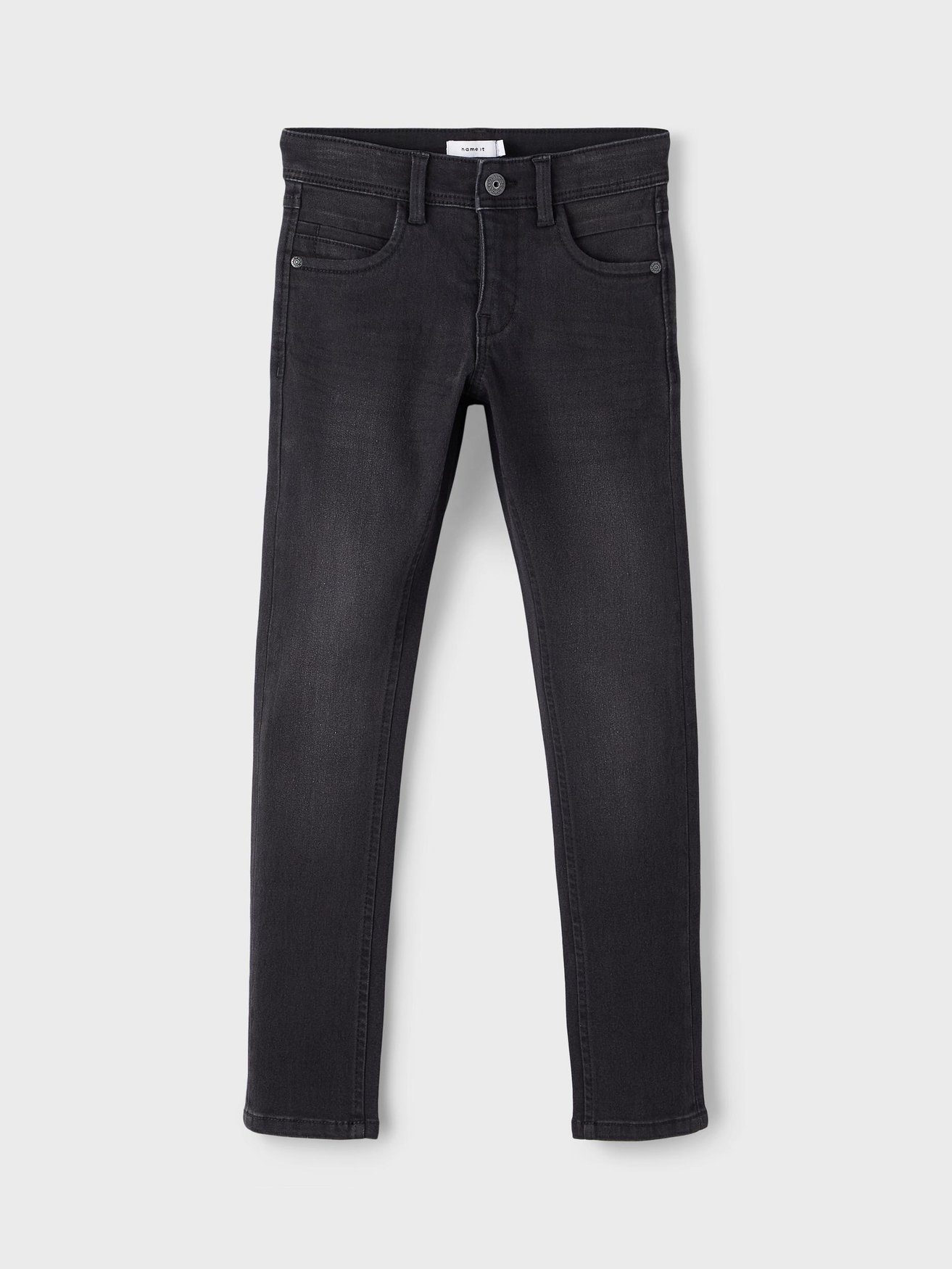 It Schwarz 5492 in Name Jeans Denim Fit Slim NKMSILAS Regular-fit-Jeans