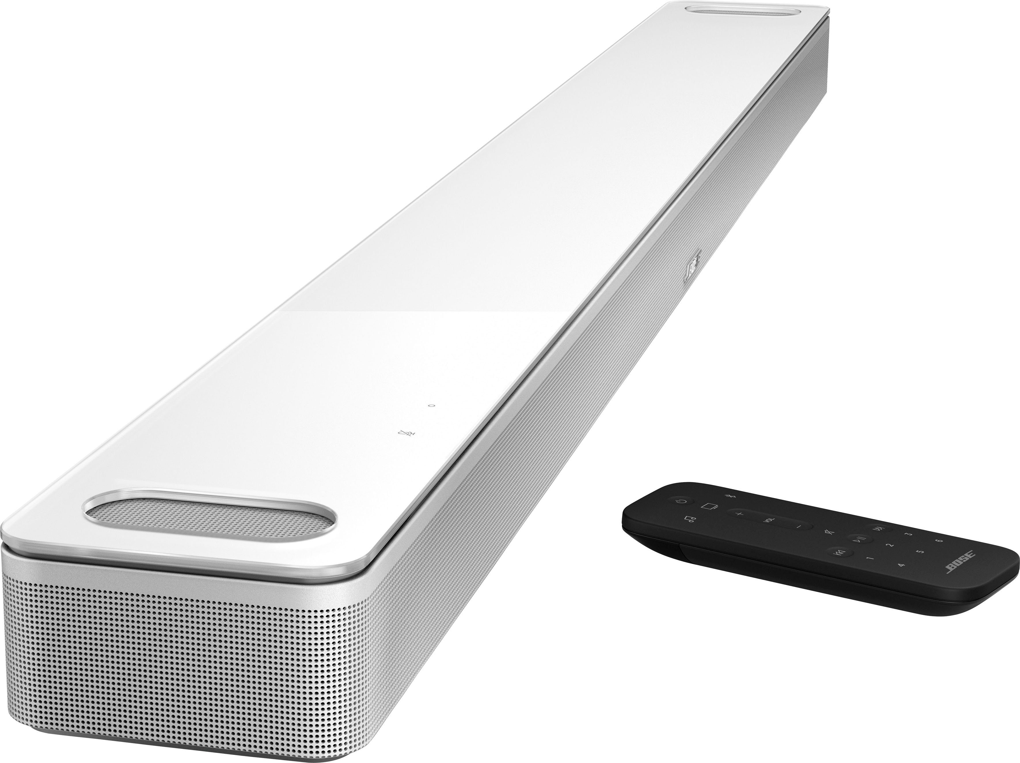 Bose Smart (Bluetooth, Amazon Bass Soundbar 700 mit und Soundbar (Ethernet), Google LAN + weiss Module Assistant) Alexa 900