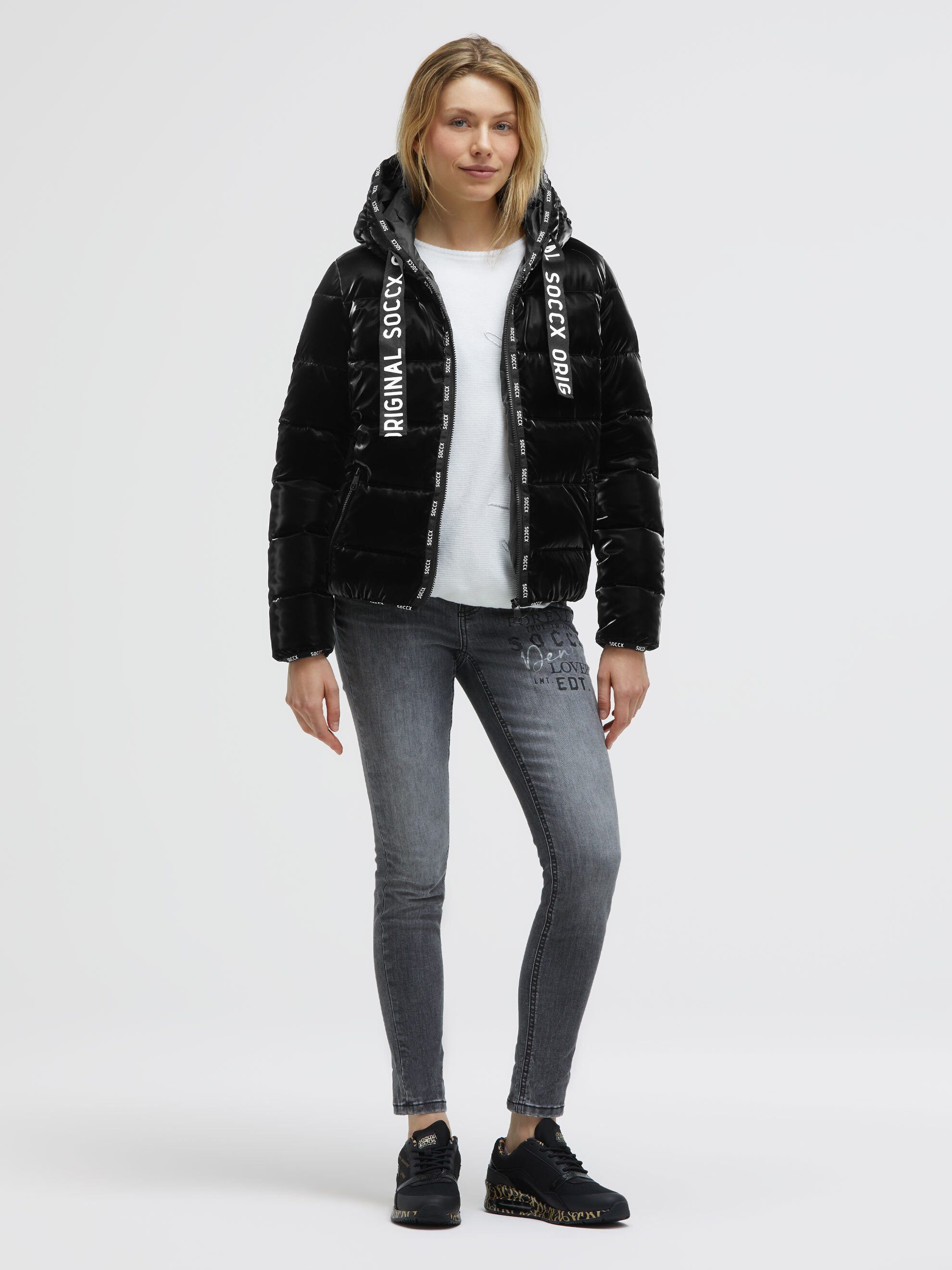 SOCCX Winterjacke mit Reißverschluss an den Einschubtaschen – Bild 3 von 5