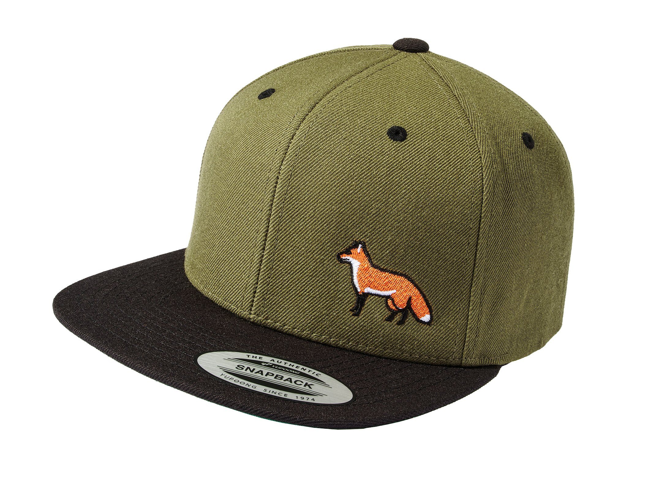 Baddery Snapback Cap Jagd, und Flexfit - für Klettern, Einheitsgröße, Wandern Size : One Snapback-Verschluss Stick, Outdoor Fuchs Cap