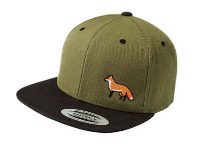 Baddery Snapback Cap Flexfit Outdoor Cap : Fuchs - für Jagd, Wandern und Klettern, Stick, One Size Einheitsgröße, Snapback-Verschluss