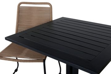ebuy24 Garten-Essgruppe Way Gartenset Tisch 70x70cm und 2 Stühle stabelL L, (3-tlg)