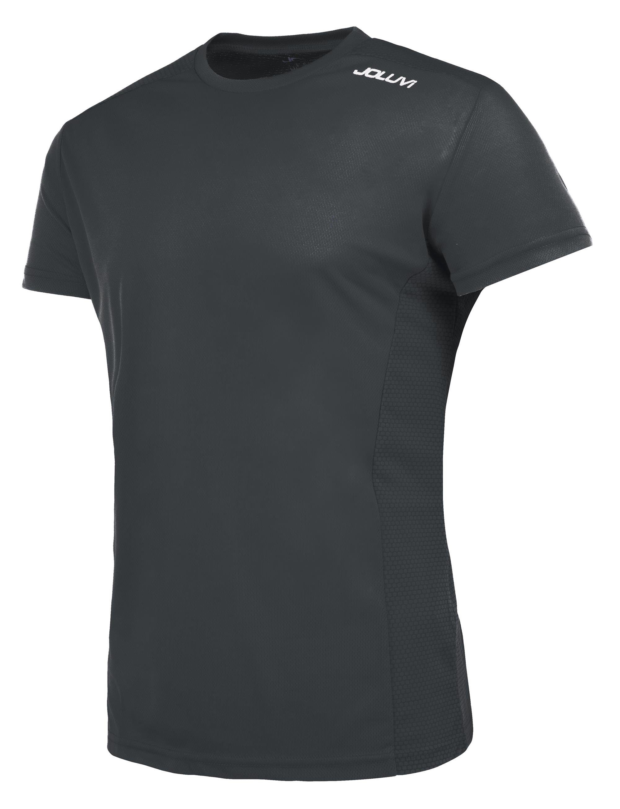T-Shirt Herren, Joluvi Black für schnelltrocknend Duplex