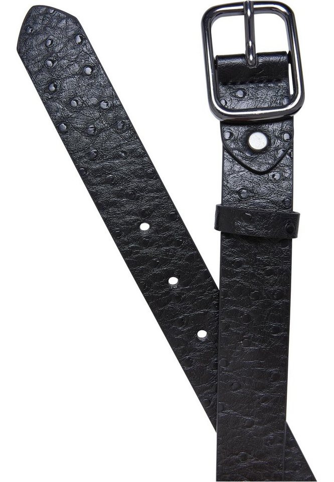 URBAN CLASSICS Hüftgürtel Accessoires Ostrich Synthetic Leather Belt 2-Pack