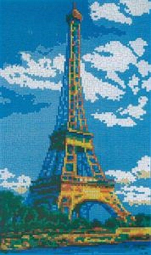Stick it Steckpuzzle Eifelturm, 6300 Puzzleteile, Bildgröße: 40 x 66 cm
