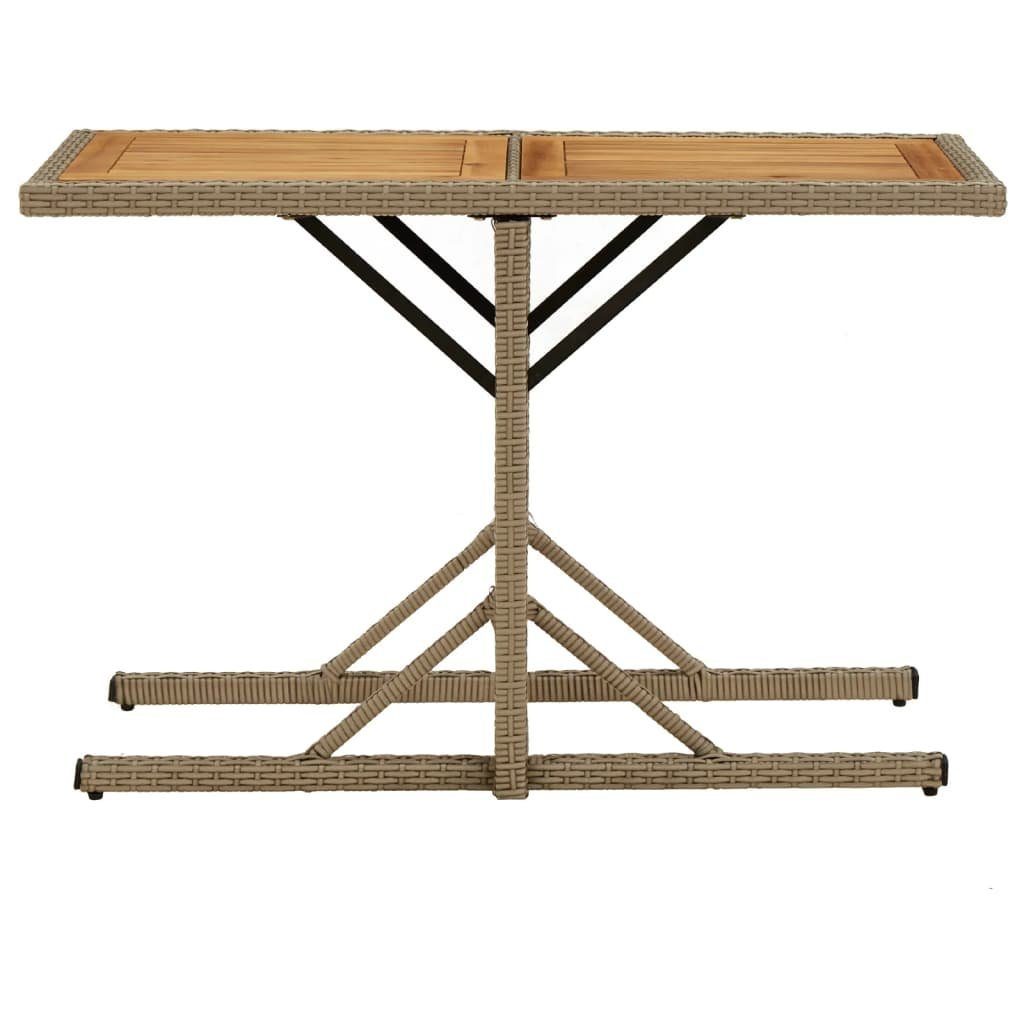 vidaXL Gartentisch Gartentisch Beige Massivholz und günstig online kaufen