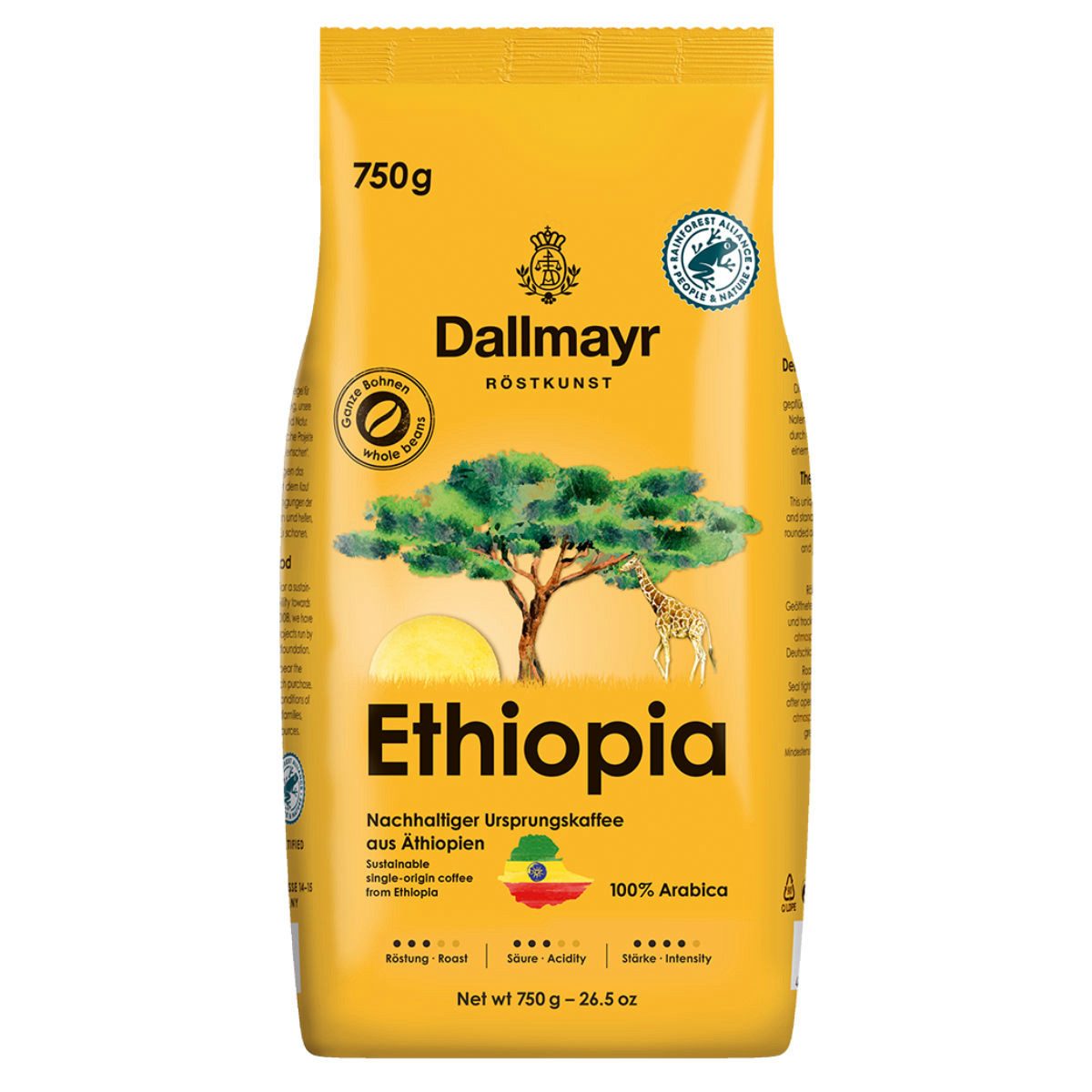 DALLMAYR Kaffee, Dallmayr Ethiopia ganze Bohne 750g