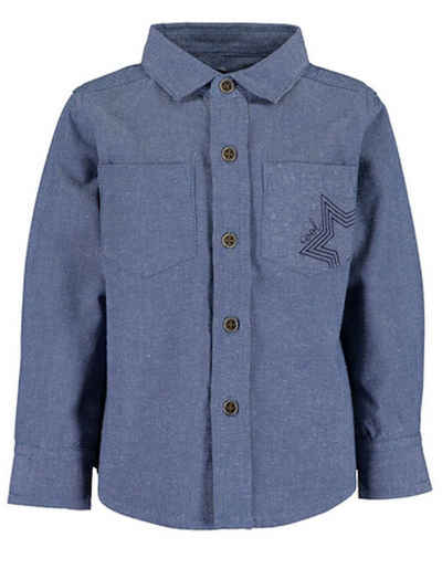 Blue Seven Langarmhemd »Blue Seven Baby Jungen Hemd Langarm Jeans Blau« (1-tlg)